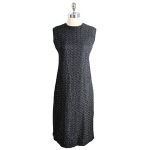 vintage 50's textured sheath dress